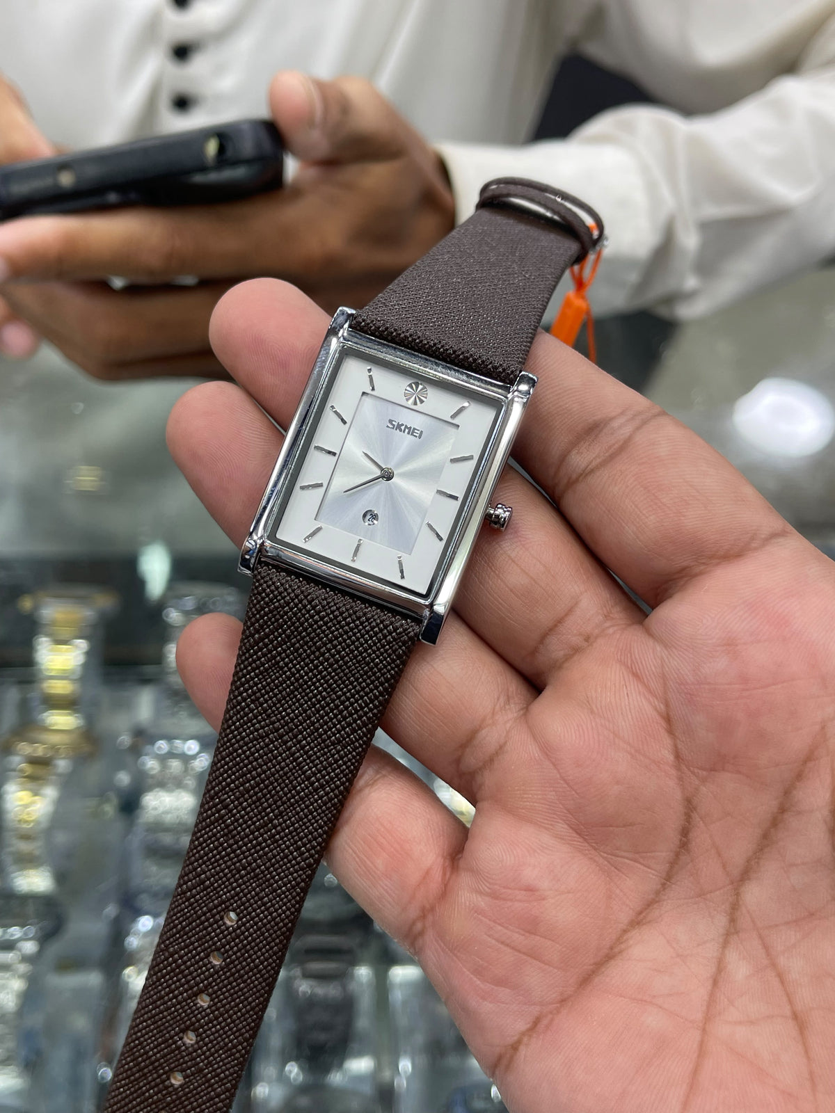 SKMEI 9256 | Elegant Slim Rectangular Dial