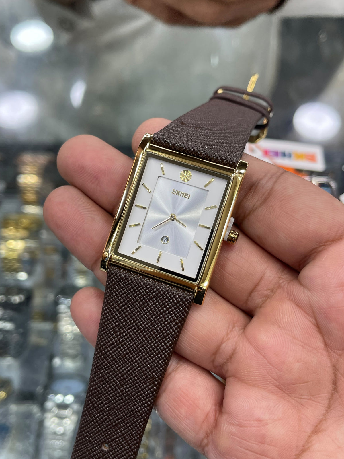 SKMEI 9256 | Elegant Slim Rectangular Dial